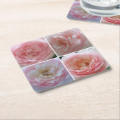 Hübsche Rose Rechteckiger Pappuntersetzer (angewinkelt)