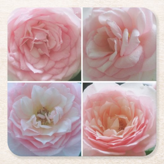 Hübsche Rose Rechteckiger Pappuntersetzer (Vorderseite)