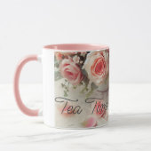 Hübsche Rose Rosa Combo Tasse (Links)