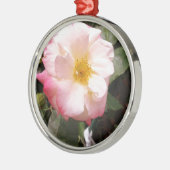 Hübsche Rose Silbernes Ornament (Links)