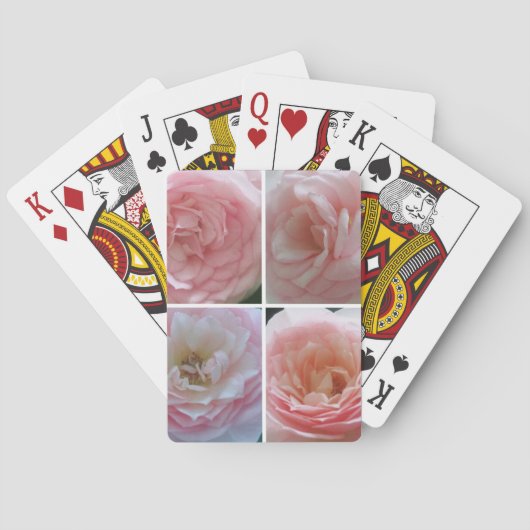 Hübsche Rose Spielkarten (Rückseite)
