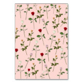 Hübsche Rose Tischnummer (Rückseite)