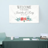 Hübsche Rose und Eucalyptus Bouquet Wedding Banner (Messeveranstaltung)