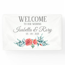 Hübsche Rose und Eucalyptus Bouquet Wedding Banner