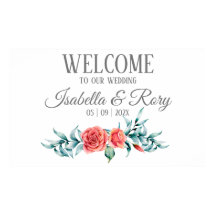 Hübsche Rose und Eucalyptus Bouquet Wedding Poster