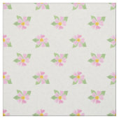 Hübsche Rose von rosa Hunden auf texturiertem, wei Stoff (Muster)