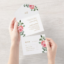 Hübsche Rosen, die alle in einer Einladung hochgeh