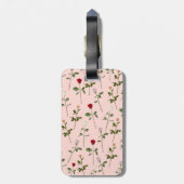 Hübsche Rosen Gepäckanhänger (Rückseite vertikal)