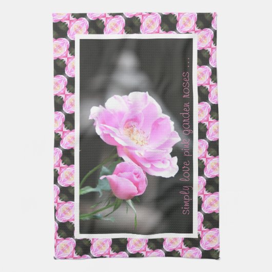 Hübsche Rosen Geschirrtuch (Vertikal)