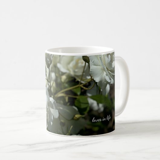 Hübsche Rosen Kaffeetasse (VorderseiteRechts)