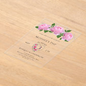 Hübsche Rosen Muttertagsfeier Acryleinladungen (Ablage )