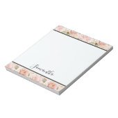 Hübsche Rosen Notizblock (Rotiert)