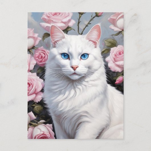 Hübsche Rosen Postkarte (Vorderseite)