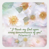 Hübsche Rosen Quadratischer Aufkleber (Vorderseite)