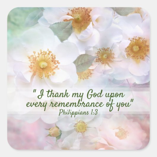 Hübsche Rosen Quadratischer Aufkleber (Vorderseite)