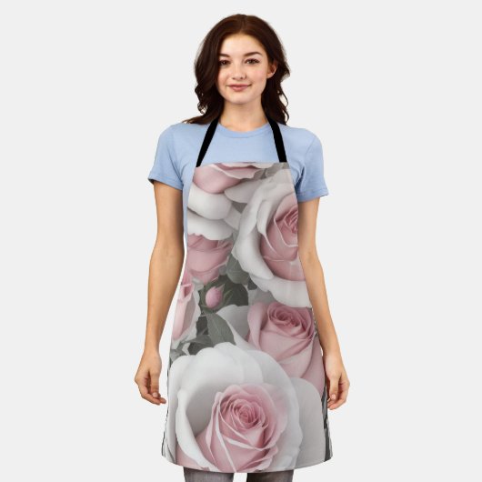 Hübsche Rosen Schürze (Getragen)