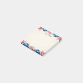 Hübsche Rosen und Blumen Personalisiert Post-it Klebezettel (angewinkelt)