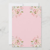 Hübsche Rosen und Gold-Script | Bridal Brunch Einladung (Rückseite)