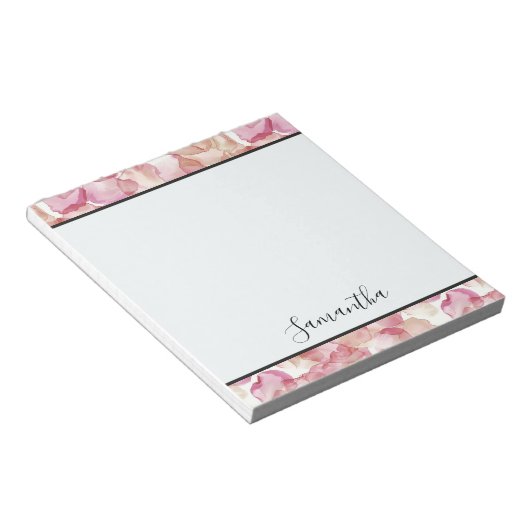 Hübsche Rosenblätter Notizblock (angewinkelt)