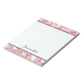 Hübsche Rosenblätter Notizblock (Rotiert)