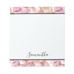 Hübsche Rosenblätter Notizblock