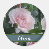 Hübsche Rosenblumen Magnet (Vorne)