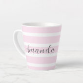 Hübsche Rosenblüte Latte Tasse (Linke Ecke)