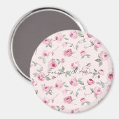 Hübsche Rosenblütenhochzeit Magnet (Vorderseite/Rückseite)