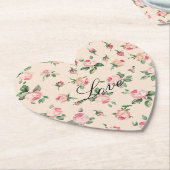 Hübsche Rosenblütenhochzeit Untersetzer (angewinkelt)