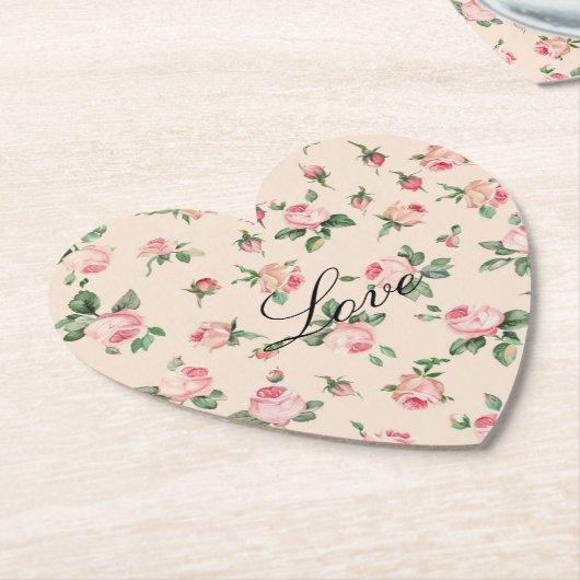 Hübsche Rosenblütenhochzeit Untersetzer (angewinkelt)