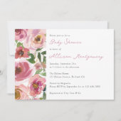 Hübsche Rosendusche Einladung (Vorderseite)