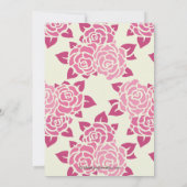 Hübsche Rosenfrühlingsdusche Einladung (Rückseite)