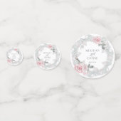 Hübsche Rosengarnelenfeier Konfetti (Vorderseiten)