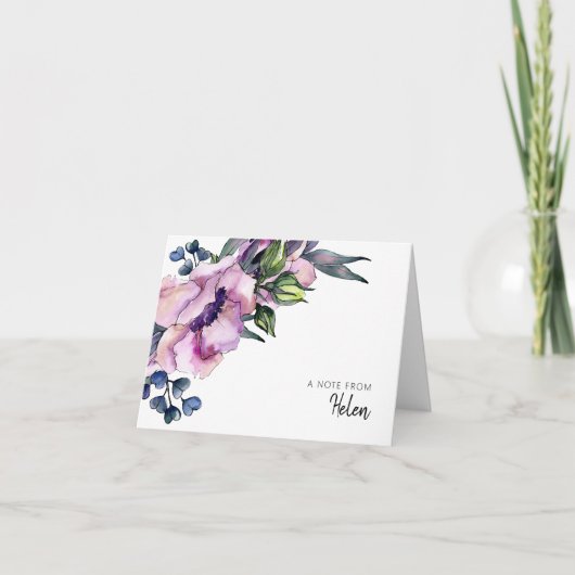 Hübsche Rosengarnrosen Personalisiert (Vorderseite)