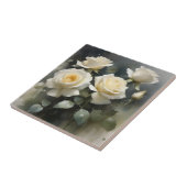 Hübsche Rosengarten Aquarellmalerei Fliese (Seite)