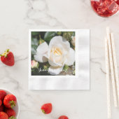 hübsche Rosenkunst. Blumenkunst aus Foto. Serviette (Beispiel)