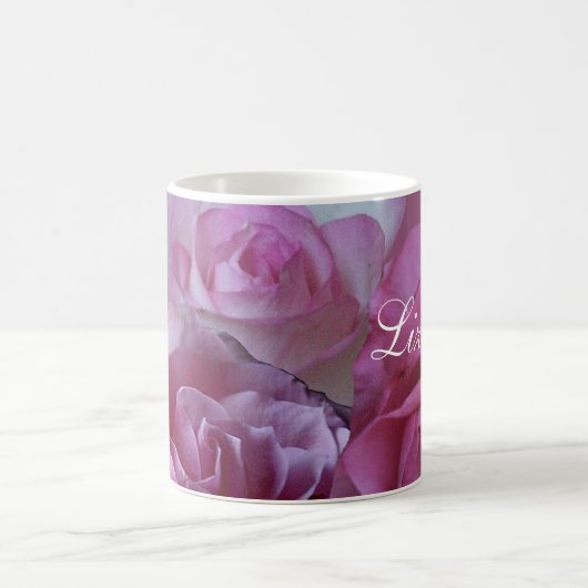 Hübsche Rosenrosen, stilvoll, individuell anpassba Kaffeetasse (Mittel)