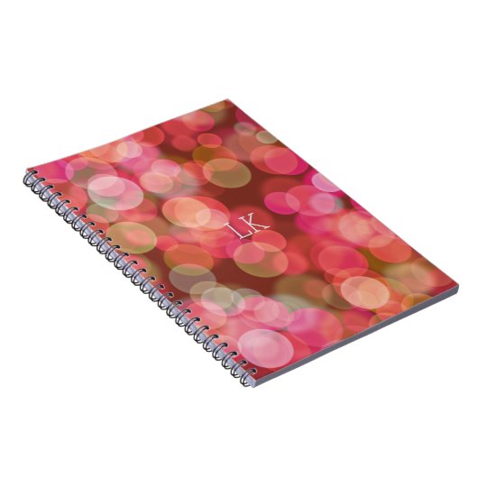 Hübsche Rot- und Orange-Gleitfarbe Notizblock (Rechte Seite)