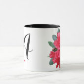 Hübsche rote Blume Amy-Name Tasse (Zentrum)