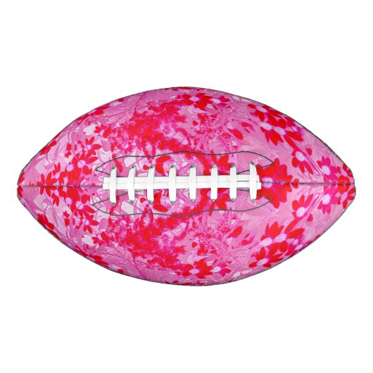 Hübsche Rote Blume Football (Vorderseite)
