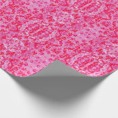 Hübsche Rote Blume Geschenkpapier (Ecke)