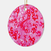 Hübsche Rote Blume Keramik Ornament (Links)