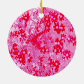 Hübsche Rote Blume Keramik Ornament (Hinten)