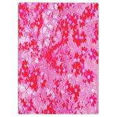 Hübsche Rote Blume Klemmbrett (Rückseite)