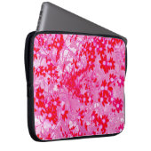 Hübsche Rote Blume Laptopschutzhülle (Vorne Rechts)