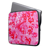 Hübsche Rote Blume Laptopschutzhülle (Vorderseite Links)