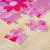 Hübsche Rote Blume Puzzle (Seite)