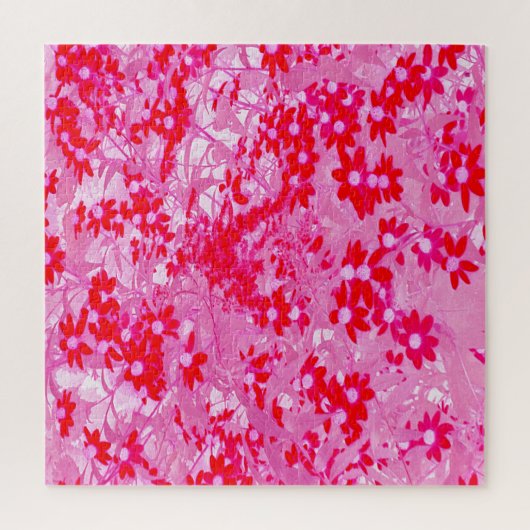 Hübsche Rote Blume Puzzle (Vertikal)