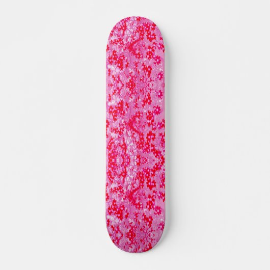 Hübsche Rote Blume Skateboard (Vorne)