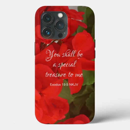 Hübsche Rote Blume Special Case-Mate iPhone Hülle (Rückseite)